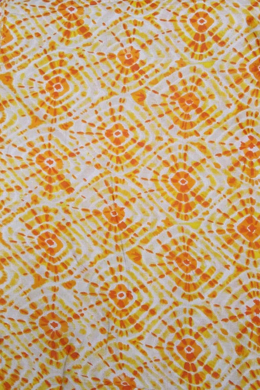 Block Printed Running Cotton Fabric