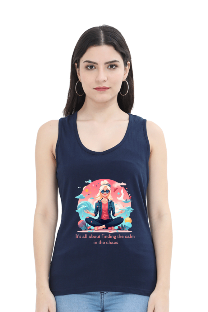 Find the calm, yoga and work out Women’s Tank Top