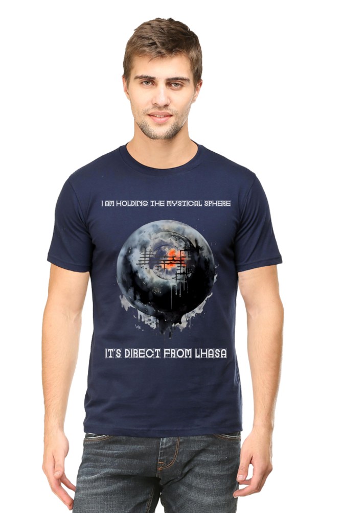 Holding the mystical sphere Classic Unisex Round neck T-shirt