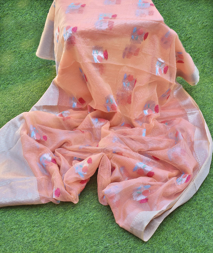 Beautiful Kota Silk saree with woven motifs