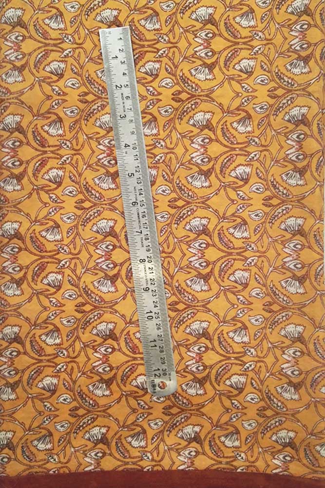 Fine silk fabric with screen print patterns