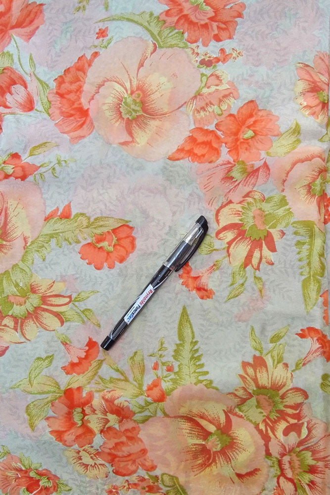 Printed Semi crepe fabric