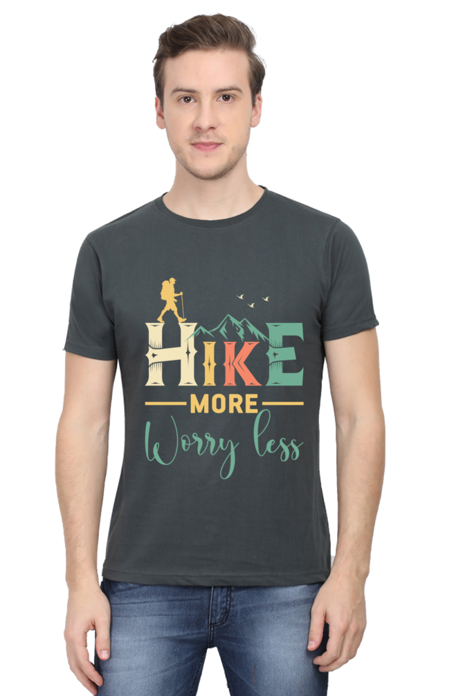 Hike more worry less Classic Unisex T-shirt