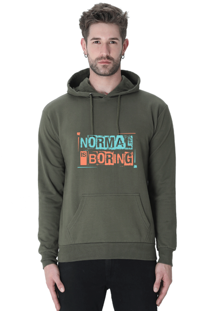Normal is boring - Unisex Hooded SweatShirt