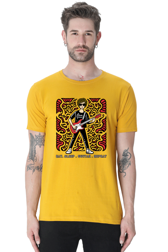 Eat Sleep Guitar Repeat - Classic Unisex T-shirt