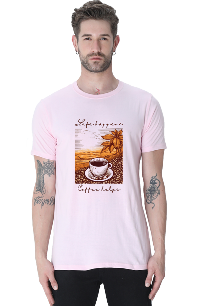 Life happens, Coffee helps - Classic Unisex T-shirt