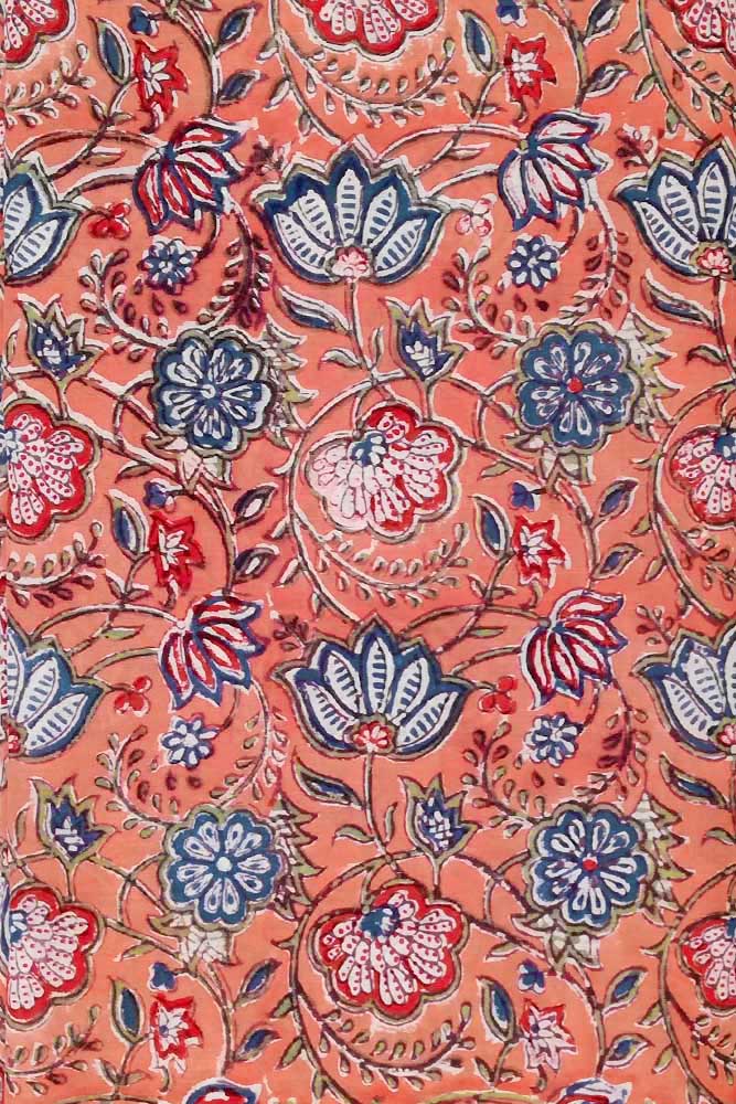 Block Printed Cotton Cut Fabric
