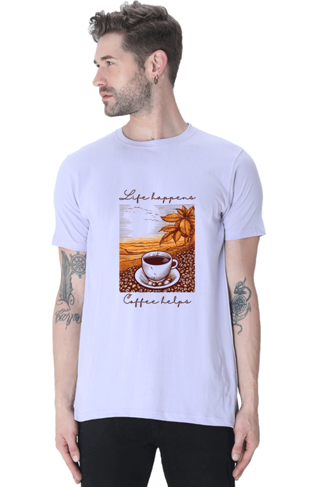 Life happens, Coffee helps - Classic Unisex T-shirt