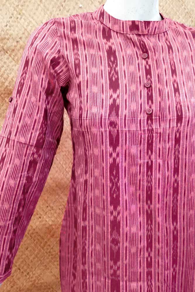 Ikkat Cotton Kurta