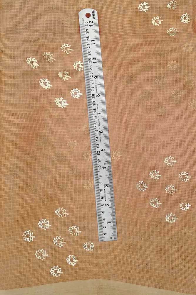 Kota Silk Fabric with Foil print