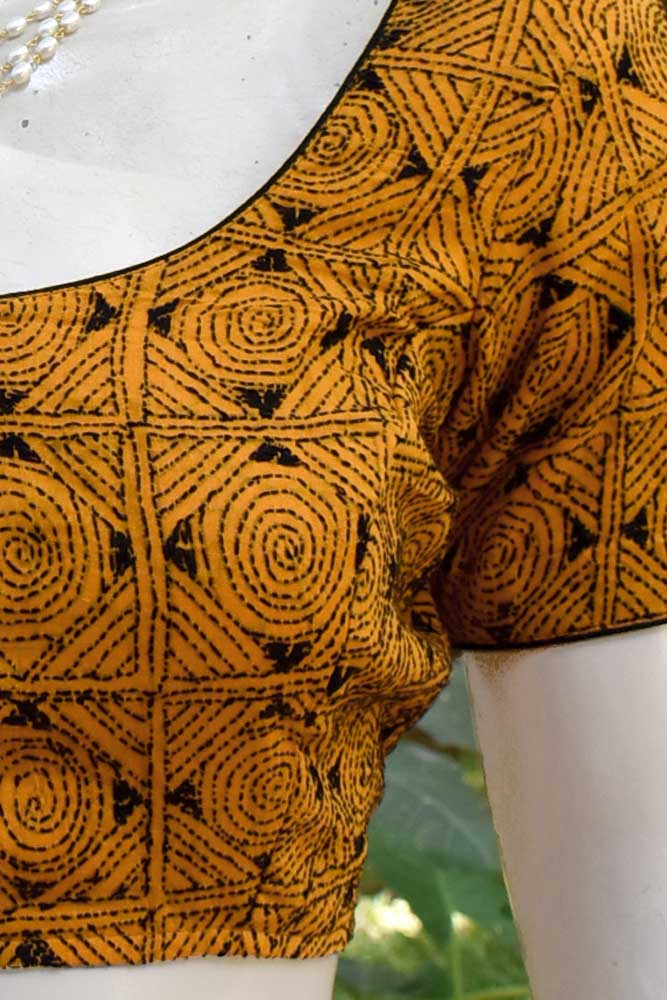 Cotton Blouse with Hand embroidery - size 38