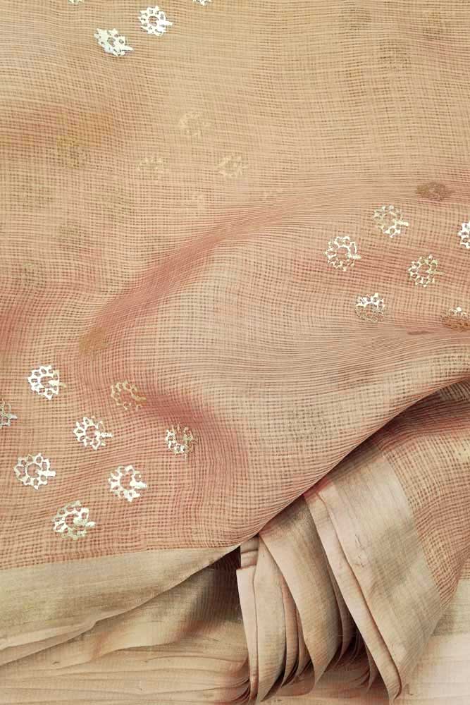 Kota Silk Fabric with Foil print