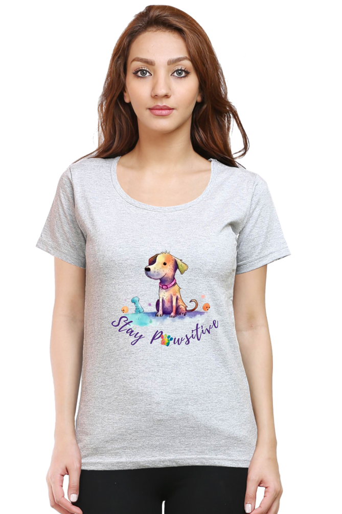 Stay Paw-sitive - Womens T-Shirt