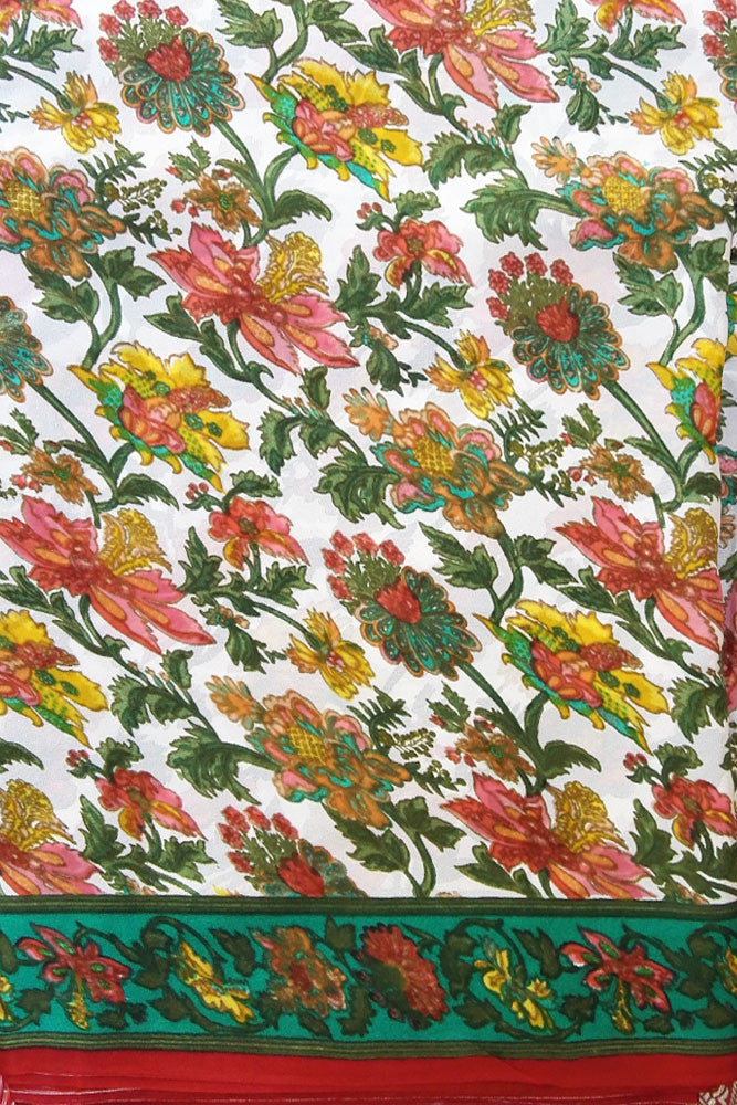 Printed Semi crepe fabric