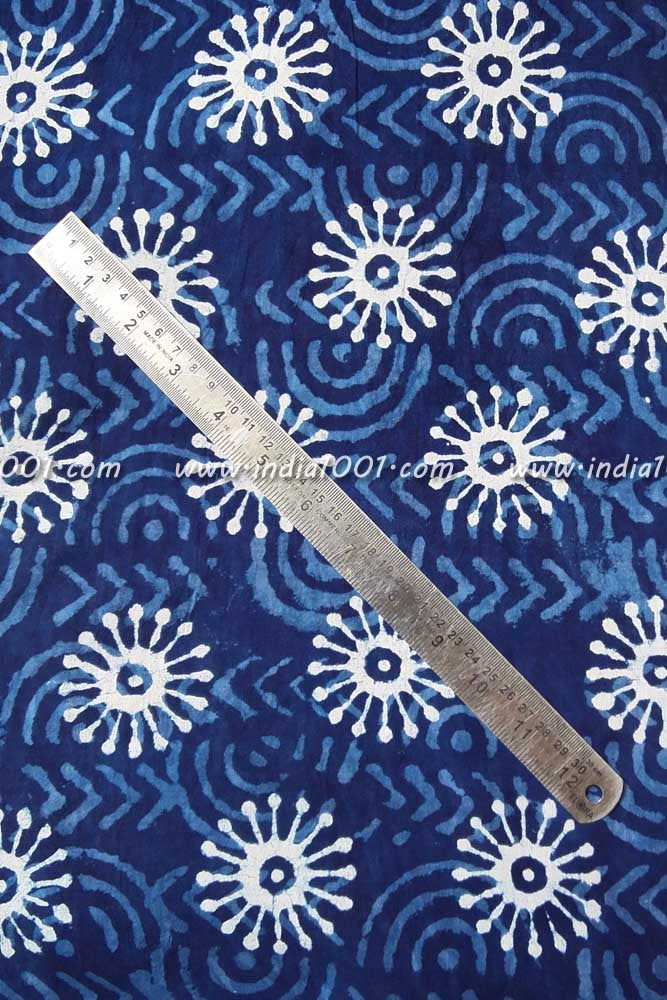 Dabu Hand Block Printed Cotton Fabric
