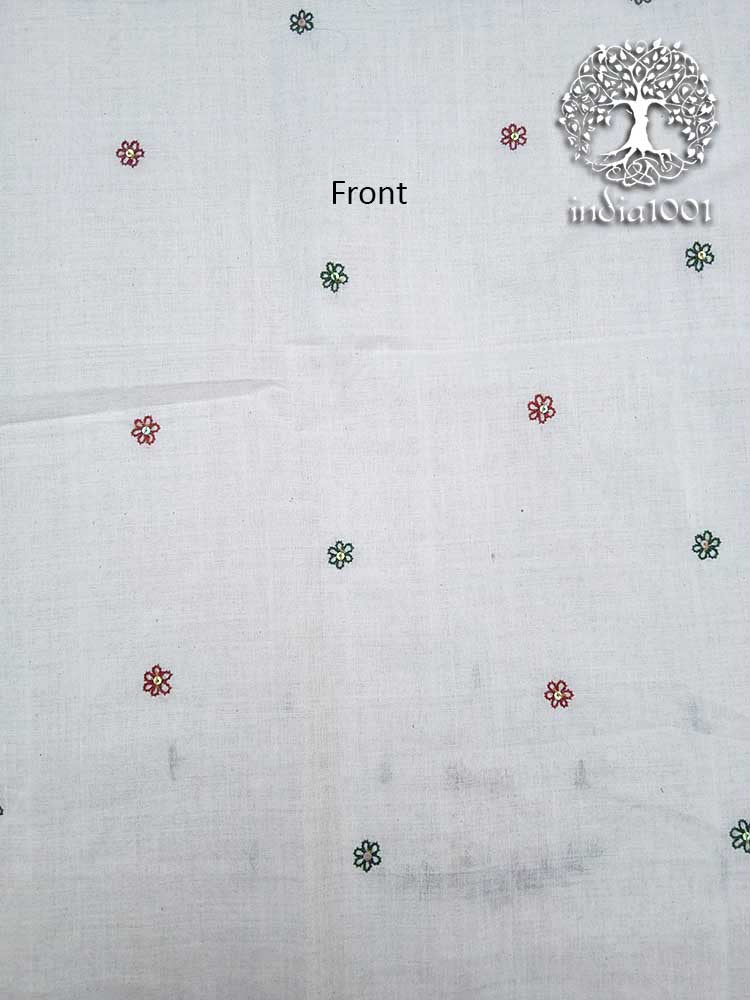 Hand embroidered cotton blouse Fabric