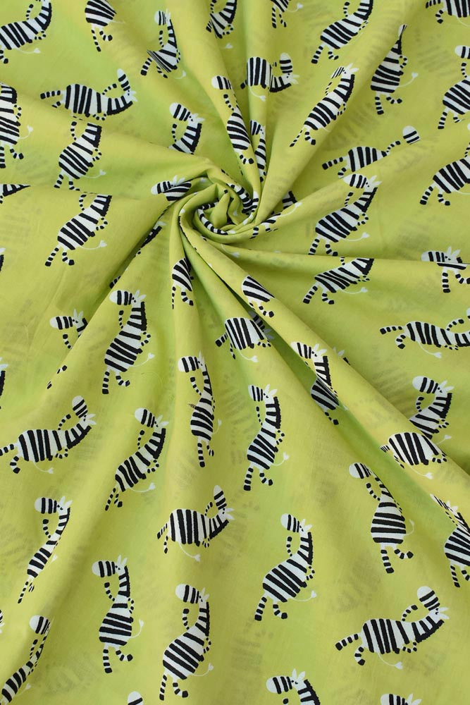 Beautiful Cotton fabric with quirky print ( 2.5 mtrs cut)