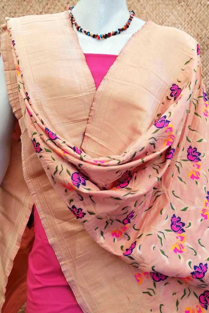 Woven Faux Silk Banarasi Dupatta