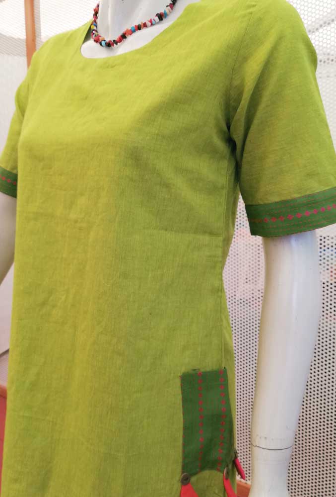 Elegant Cotton Long Kurta - size 38