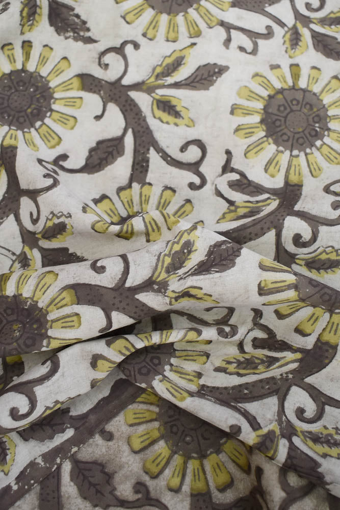 Beautiful Ajrakh Dabu Hand Block Printed Cotton Fabric