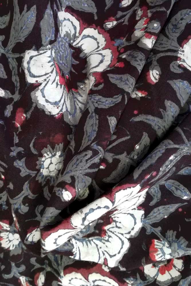 Hand Block Printed Cotton Cut Fabric