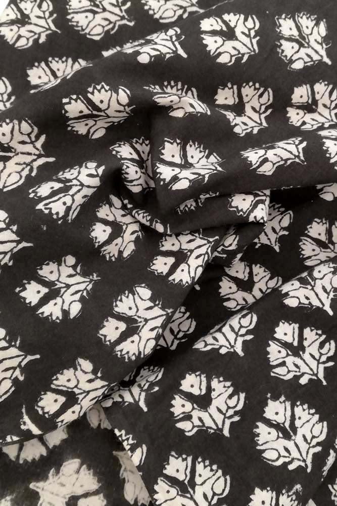 Beautiful Block Printed Running Cotton Fabric