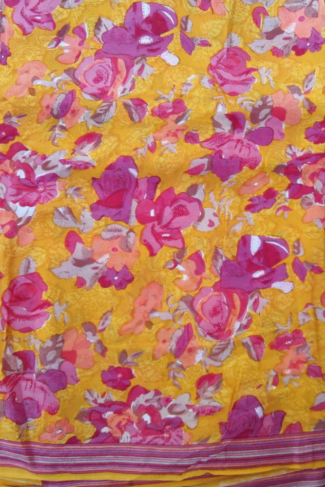 Printed Semi crepe fabric