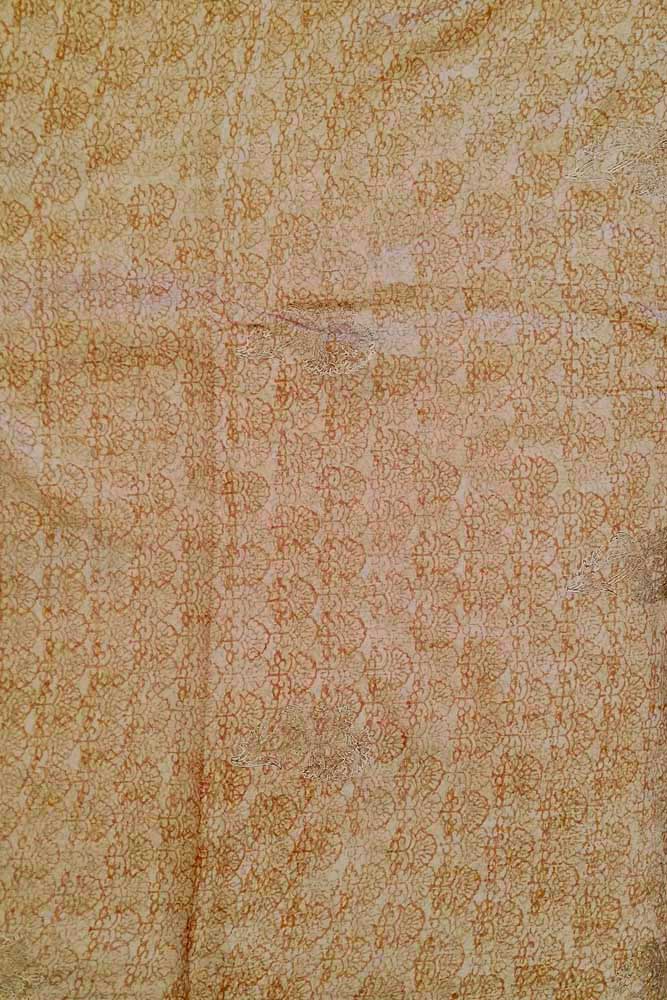 Fine silk fabric with screen print patterns