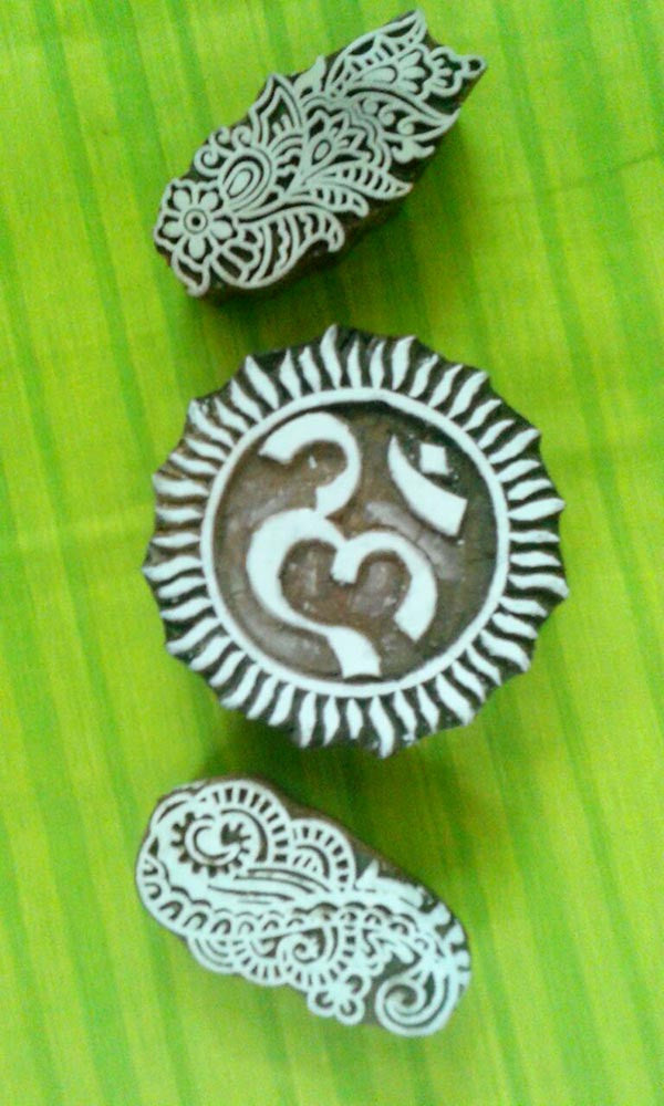 Carved Wooden Blocks - Set 4a