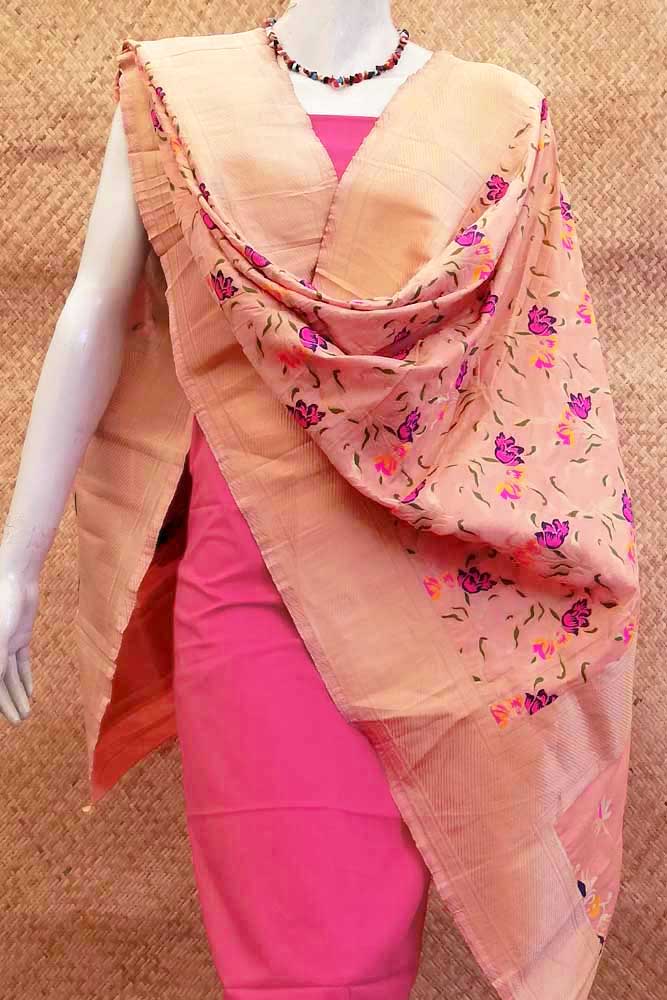Woven Faux Silk Banarasi Dupatta