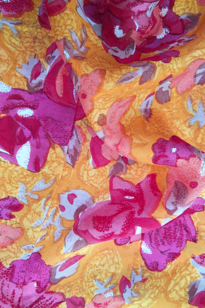 Printed Semi crepe fabric