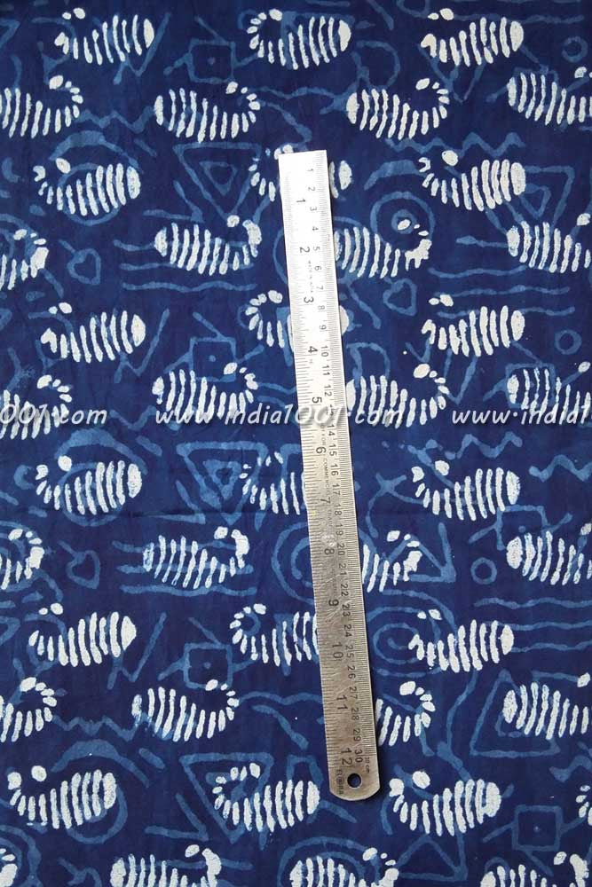 Dabu Hand Block Printed Cotton Fabric