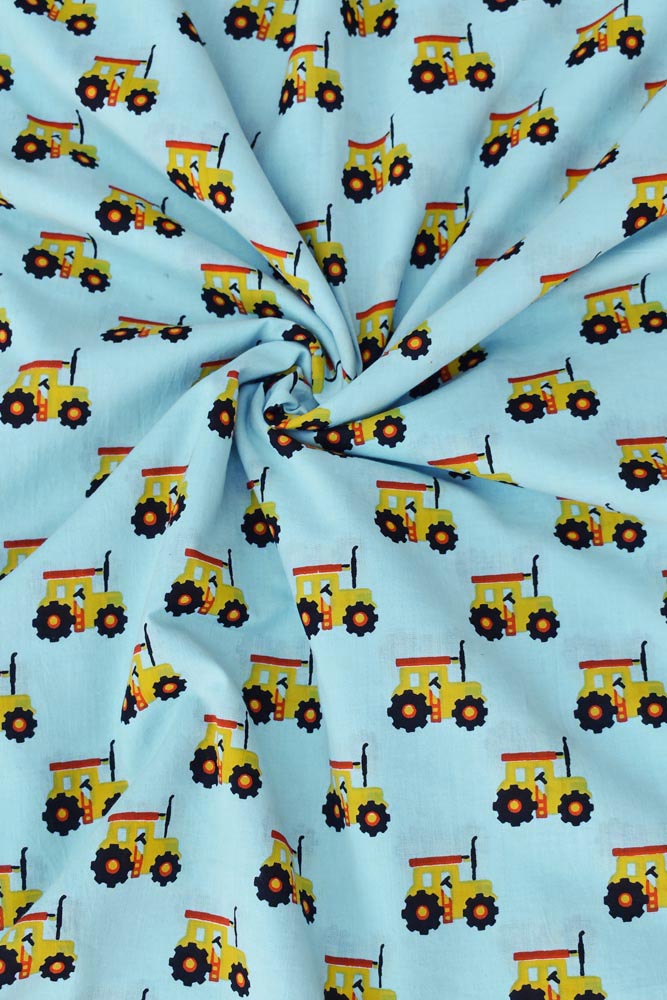 Beautiful Cotton fabric with quirky print ( 2.5 mtrs cut)