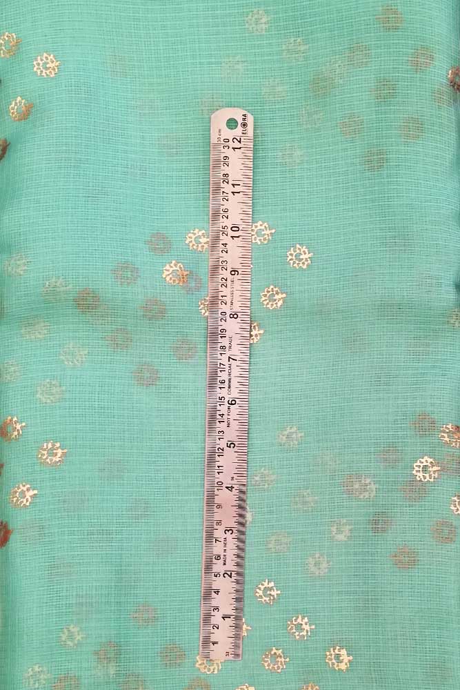 Kota Silk Fabric with Foil print