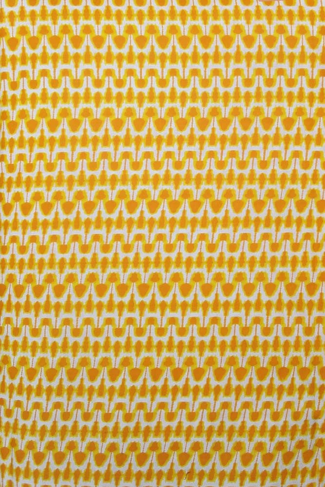 Block Printed Running Cotton Fabric