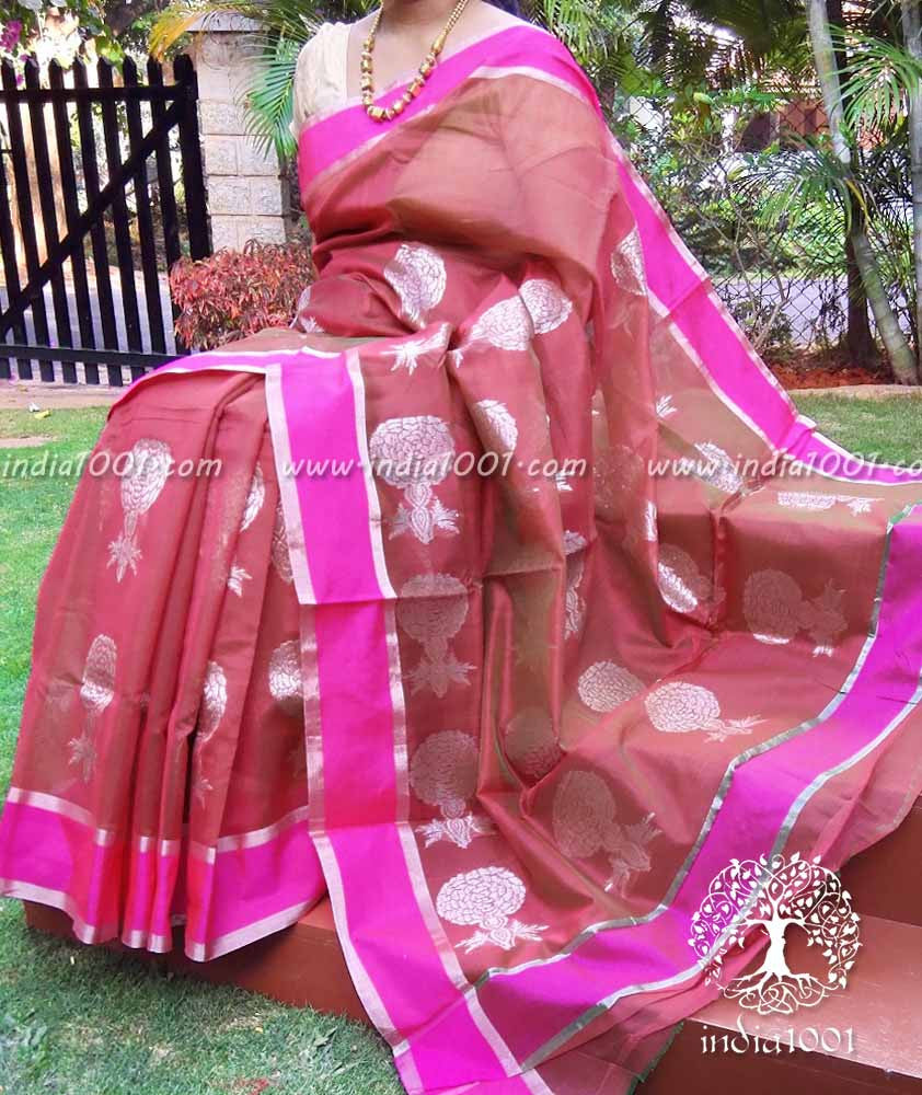 Designer Handwoven Chanderi Saree