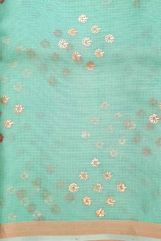 Kota Silk Fabric with Foil print