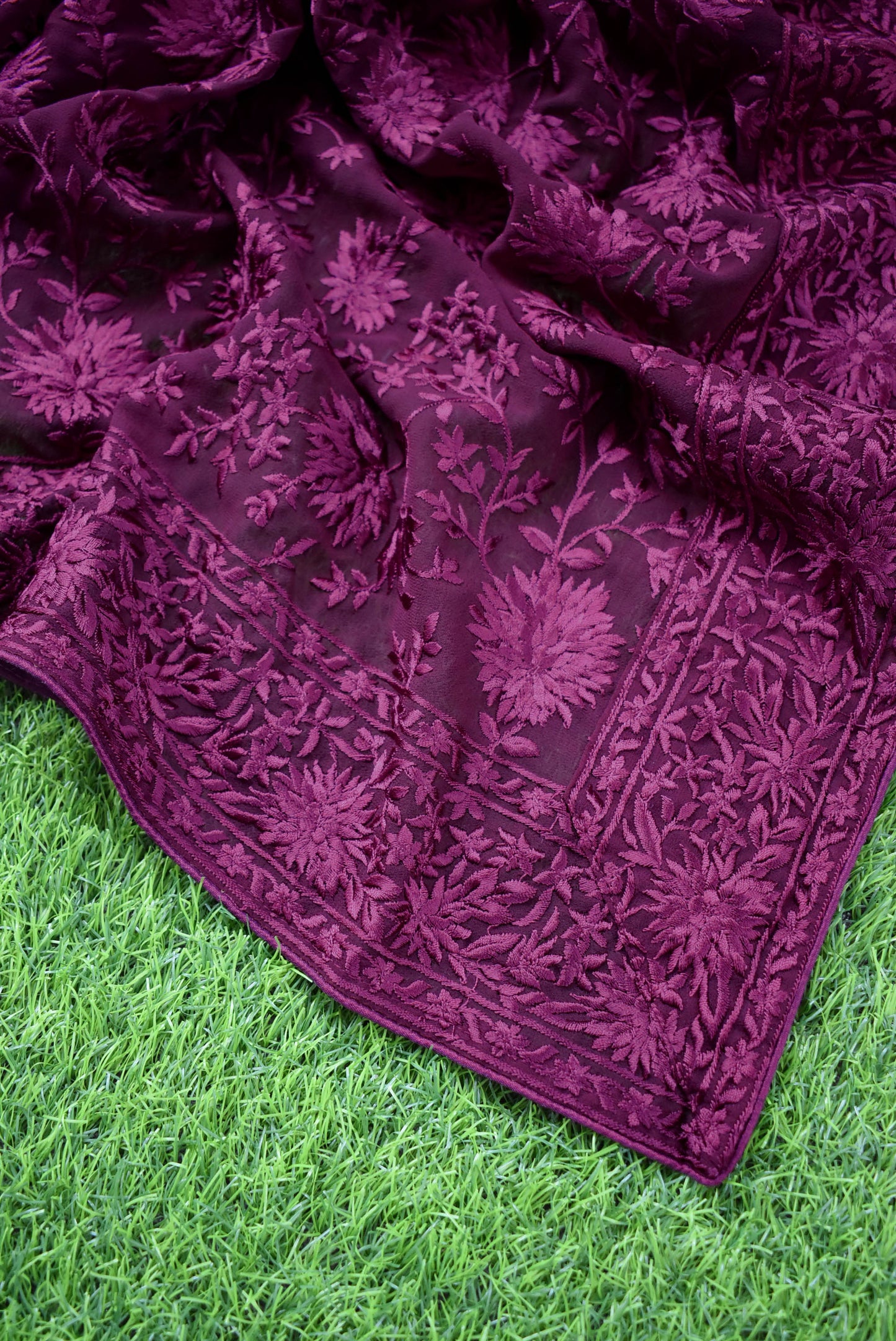 Beautiful Georgette dupatta with Heavy Resham Embroidery