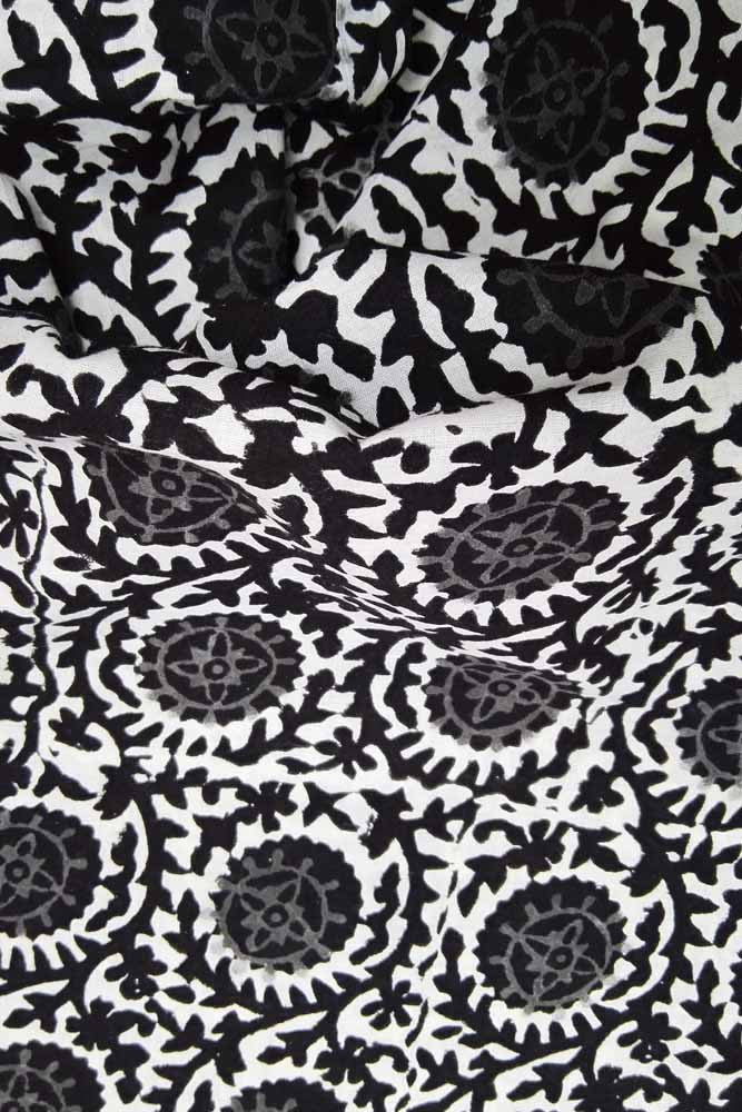 Block Printed Running Cotton Fabric