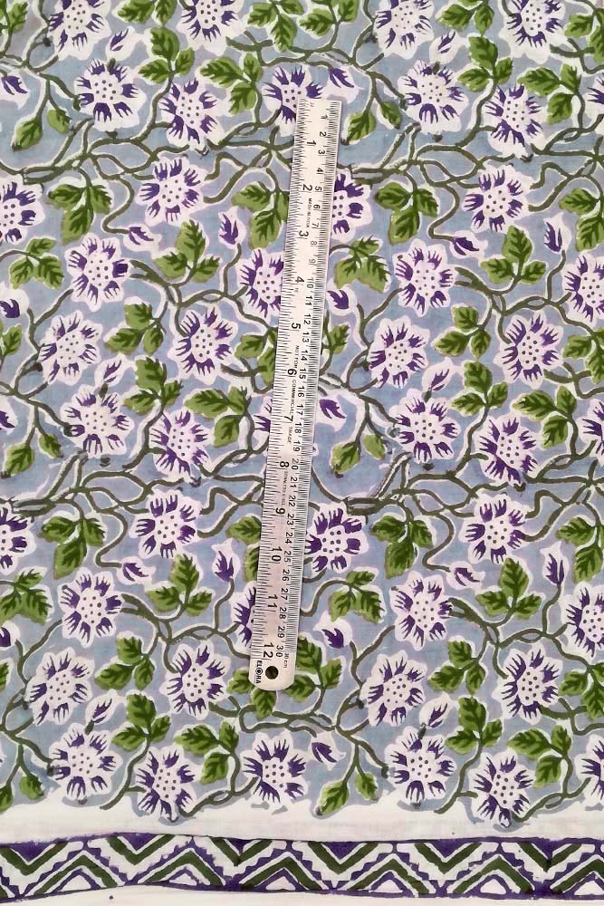Beautiful Block Printed Running Cotton Fabric