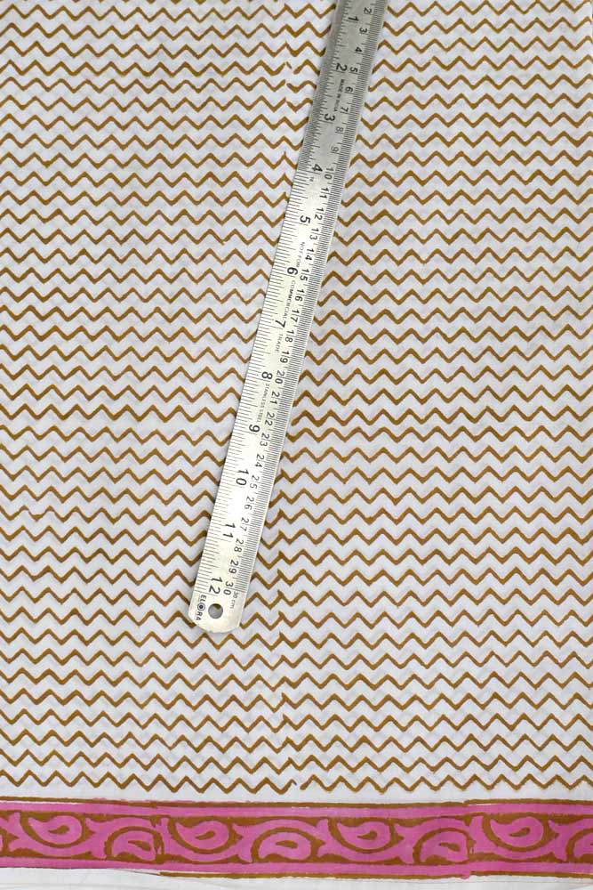 Hand Block Printed Cotton Cut Fabric