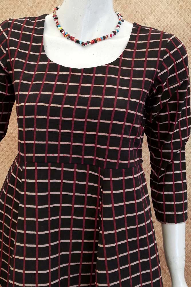 Elegant Block Printed Cotton dress