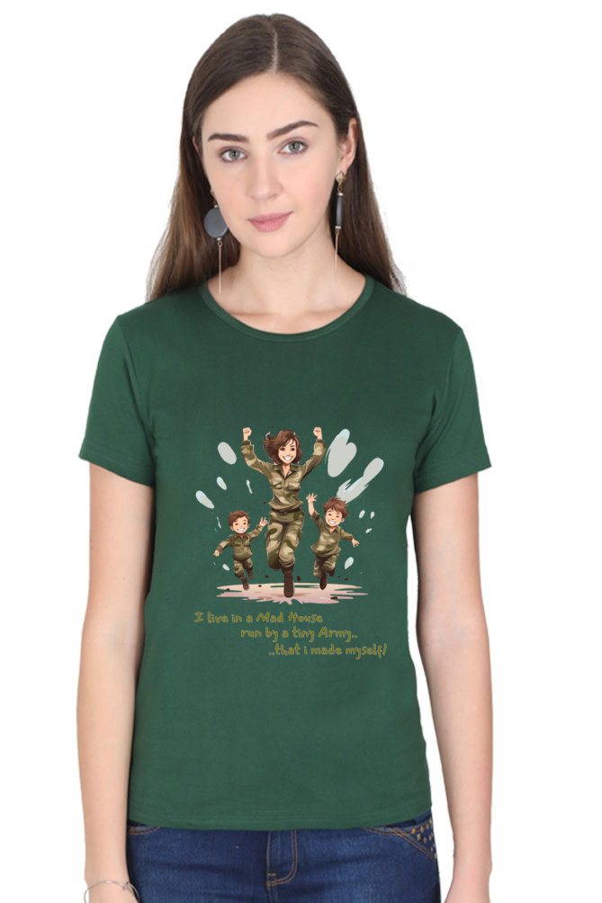 Mom Army Womens T-Shirt