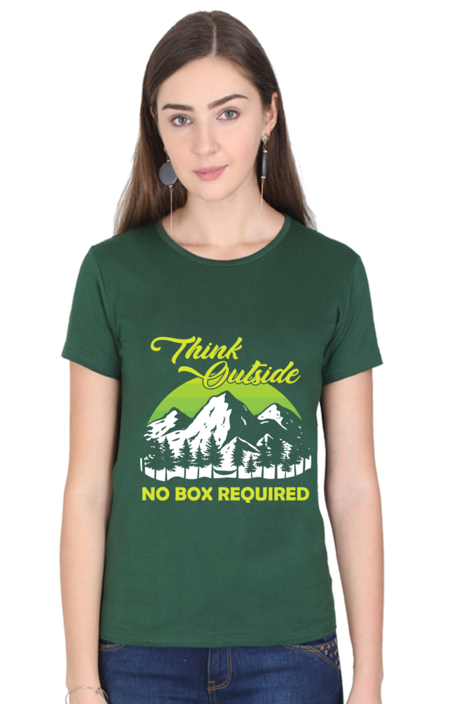 Think Outside, Womens T-Shirt
