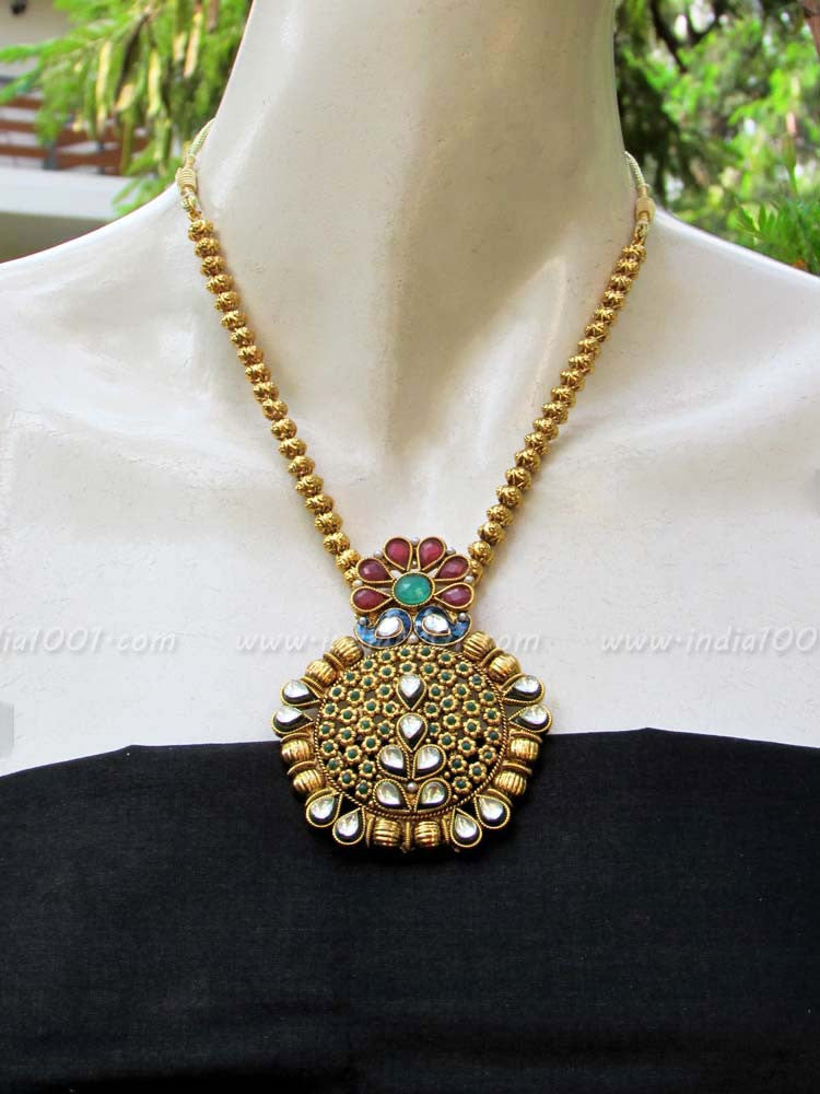 Designer Kundan, Pearl & Polki Necklace Set