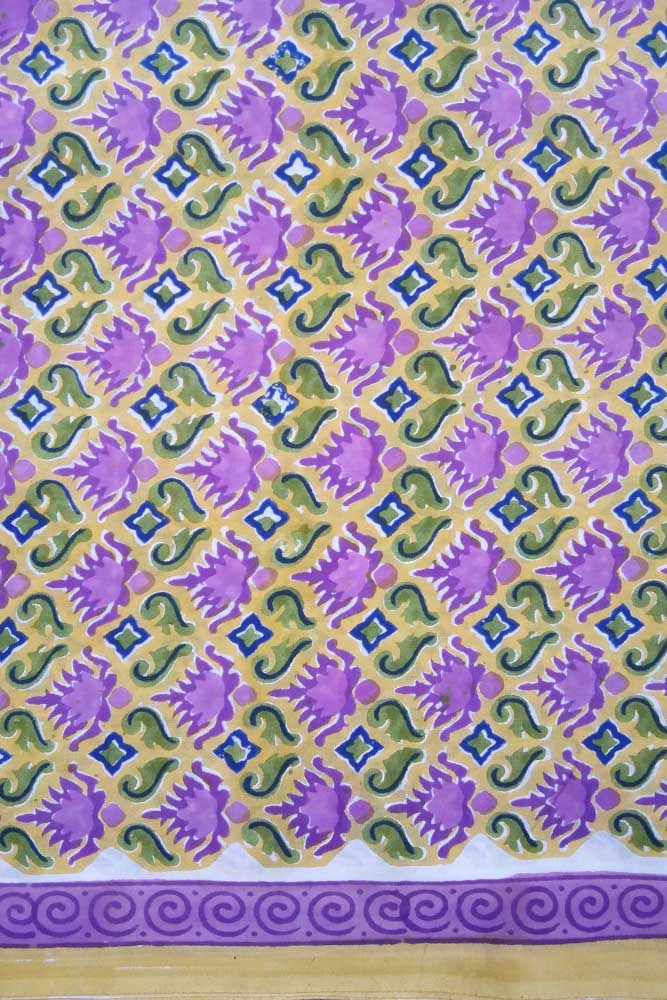 Hand Block Printed Running Cotton Fabric