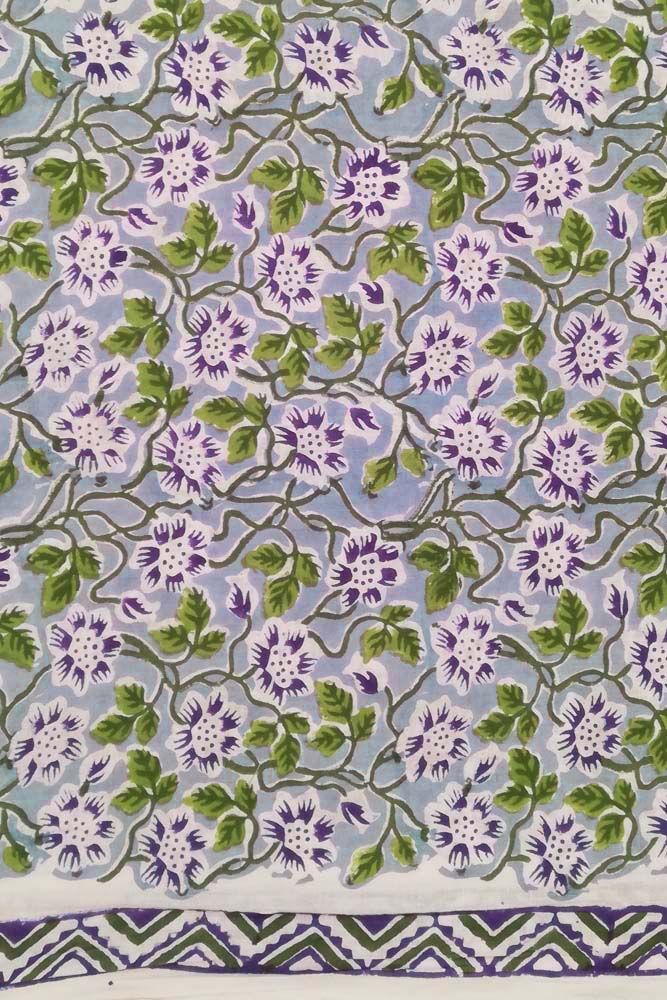 Beautiful Block Printed Running Cotton Fabric