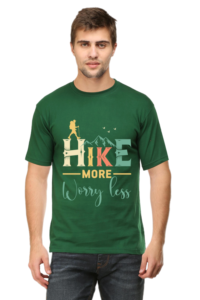 Hike more worry less Classic Unisex T-shirt