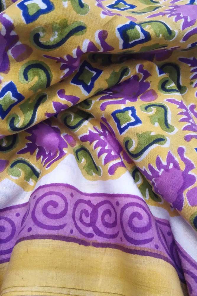 Hand Block Printed Running Cotton Fabric