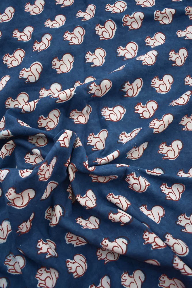 Beautiful Block Printed Running Cotton Fabric